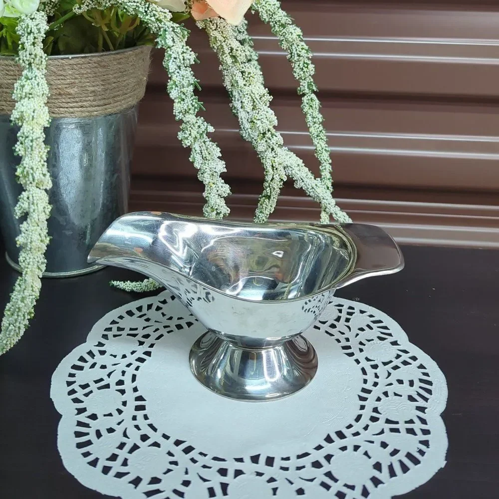 Stainless Steel 18/8 Silver Gravy Boat AS‎